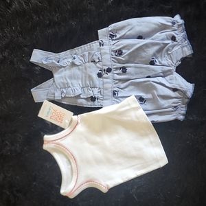 "Just For You" 2 piece Infant jump suit.